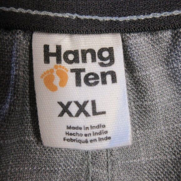 HANG TEN Drop In 20" Elastic-Waist Walkshorts Mens Size XXL 42-44 Grey Plaid NWT - Picture 7 of 12